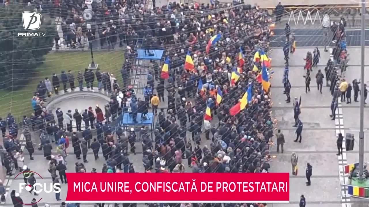 Mica Unire, confiscată de simpatizanții lui Călin Georgescu