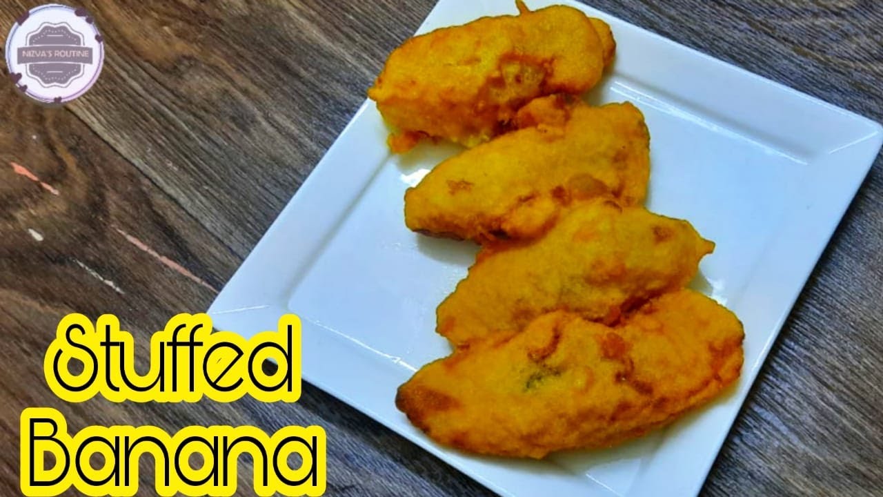 Stuffed Banana || Easy Banana Snack Recipe with Coconut Filling || Nizva's Routine