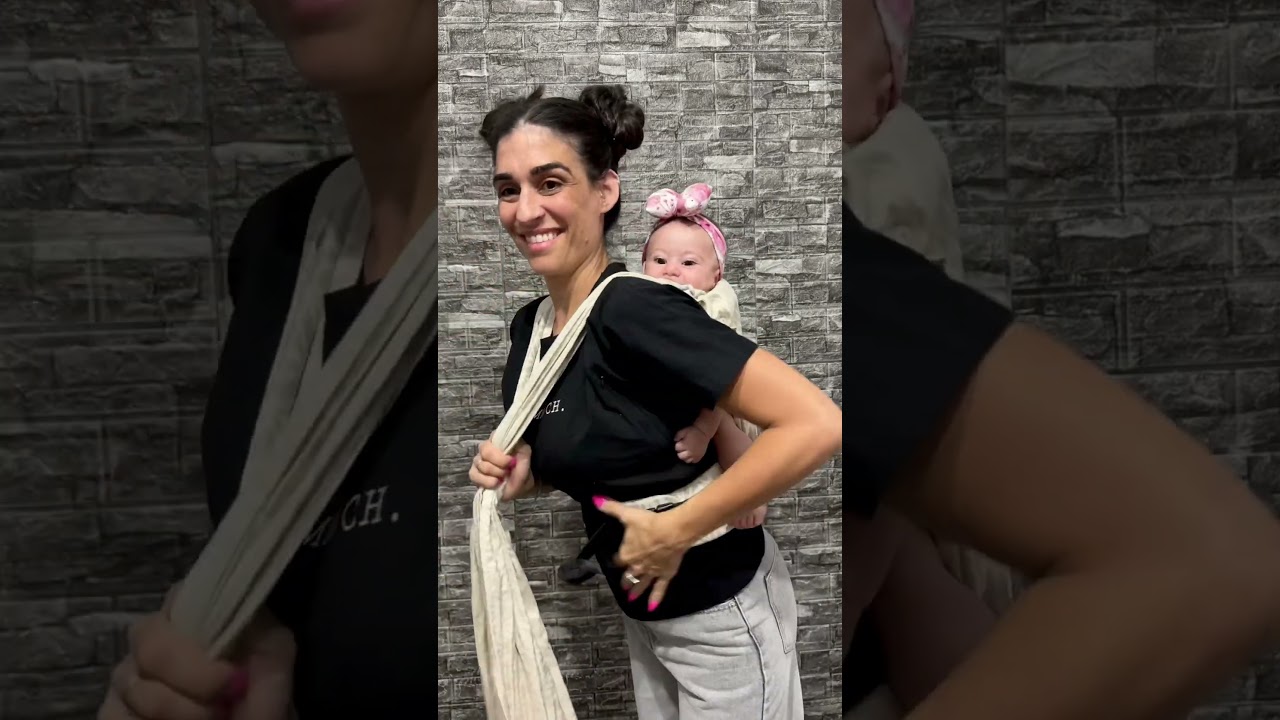 Half buckle Back Carry - Date night / Goddess finish!🤩 #babywearing365 #babywearing365inreallife