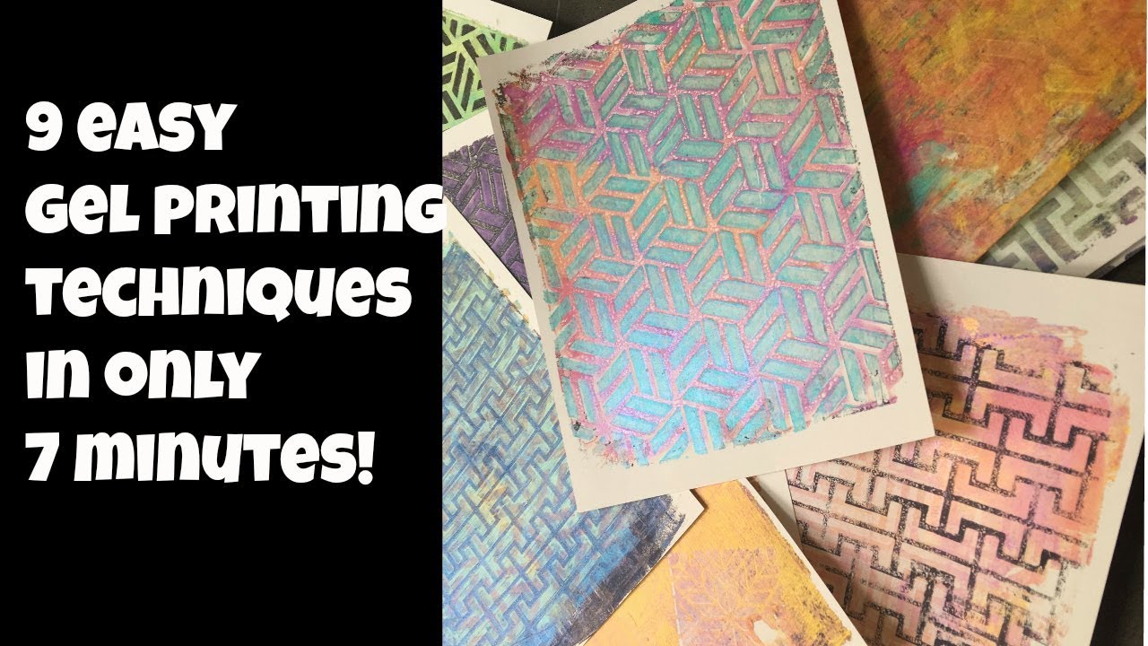 9 Easy Beginnner Gelli Printing Techniques