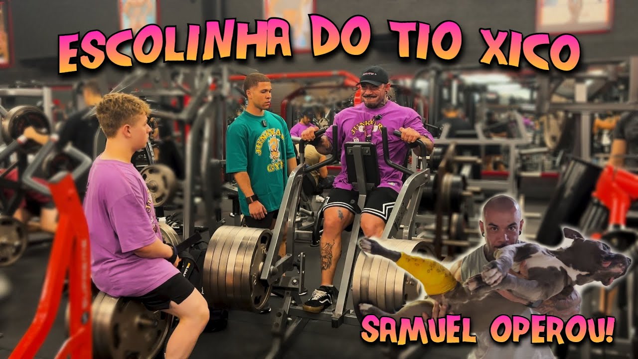 ENSINANDO O FUTURO DO FISIOCULTURISMO A TREINAR! RECUPERAÇÃO DO SAMUEL PÓS CIRURGIA!