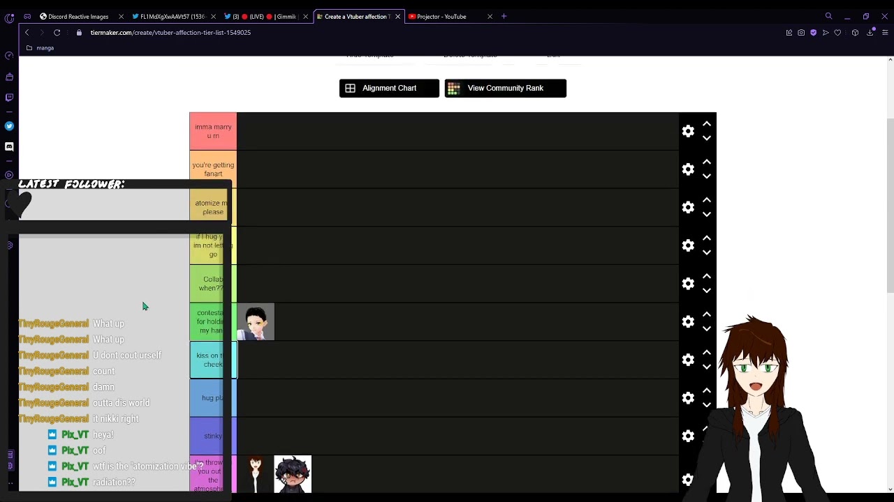 VTOOBER AFFECTION TEAR LIST