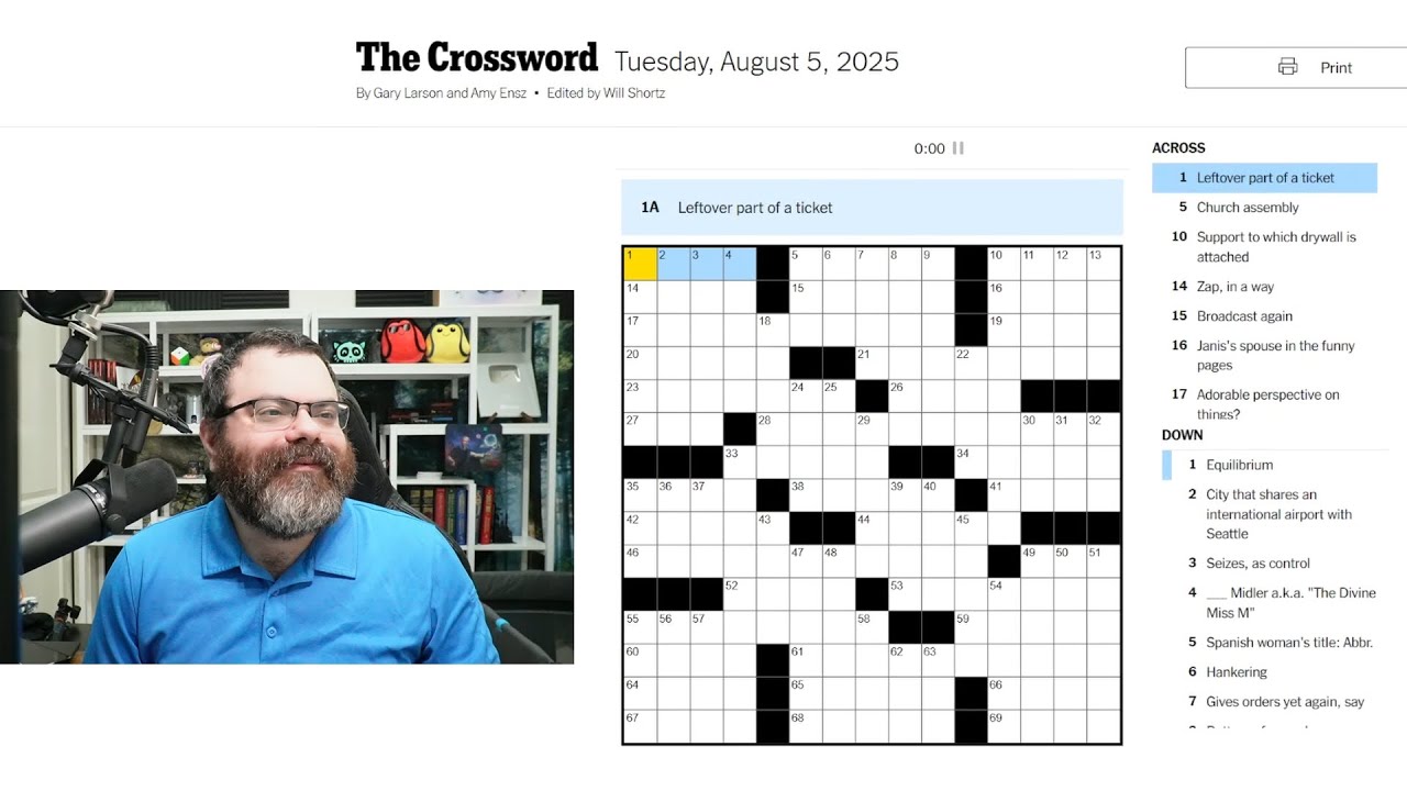 Learning Crossword Week 64 | NYT Crossword Tuesday Aug 5th, 2025