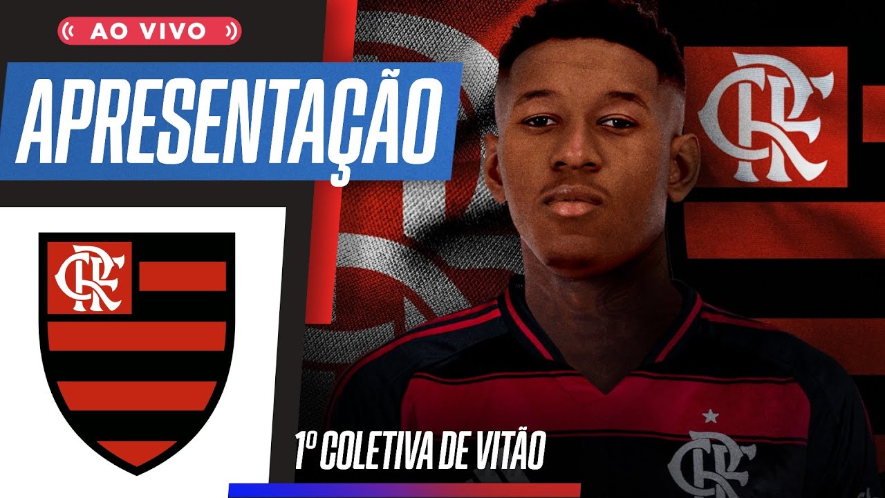 AO VIVO: COLETIVA DE APRESENTAÇÃO DE VITÃO, NOVO ZAGUEIRO DO FLAMENGO | ESPN