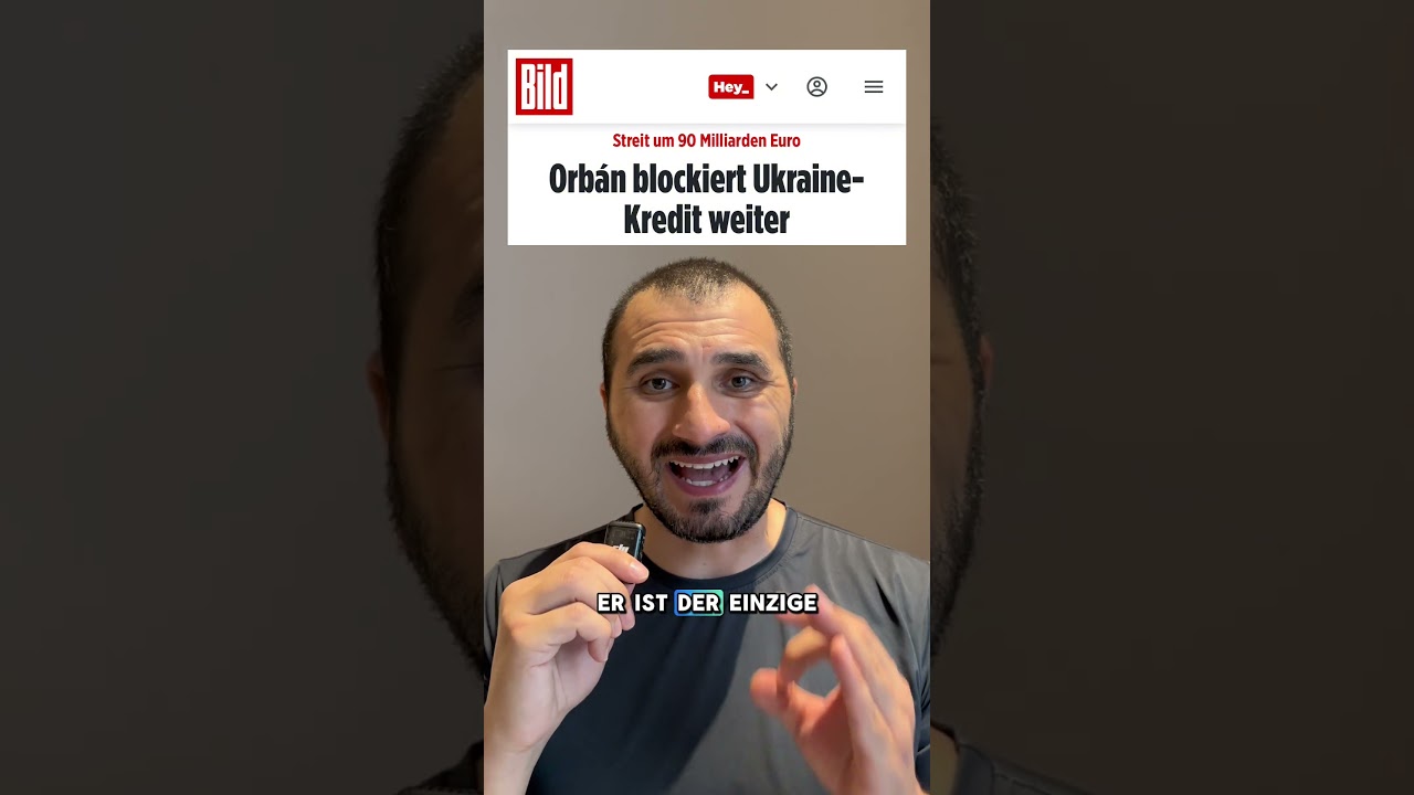 Ungarn blockiert weiterhin den 90 Milliarden Kredit f&uuml;r die Ukraine #orban #ukraine #ungarn