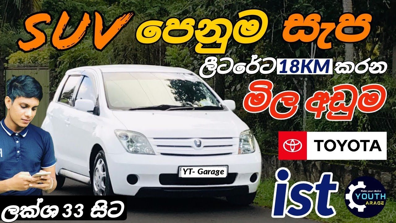 Toyota IST sinhala review, Toyota ist first generation XP 60 Review, Toyota ist price, Vitz, Passo