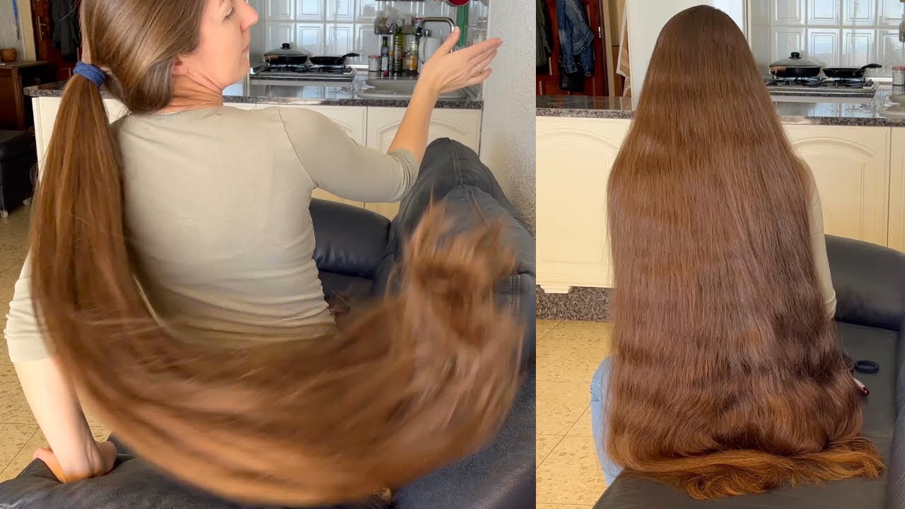 RealRapunzels | Liubov's Massive Ponytail Show (preview)