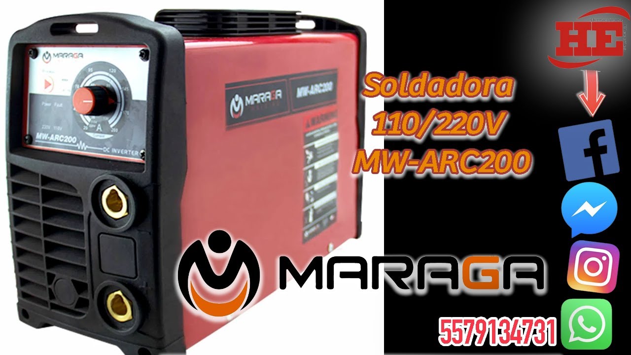 Soldadora 110/220V MW-ARC200 MARAGA
