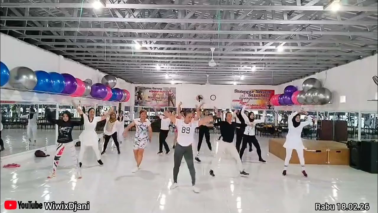 Aerobic Choreo Pemula levelUp, Ss Salsabila BkL Rabu 180226 | Wiwix Djani 