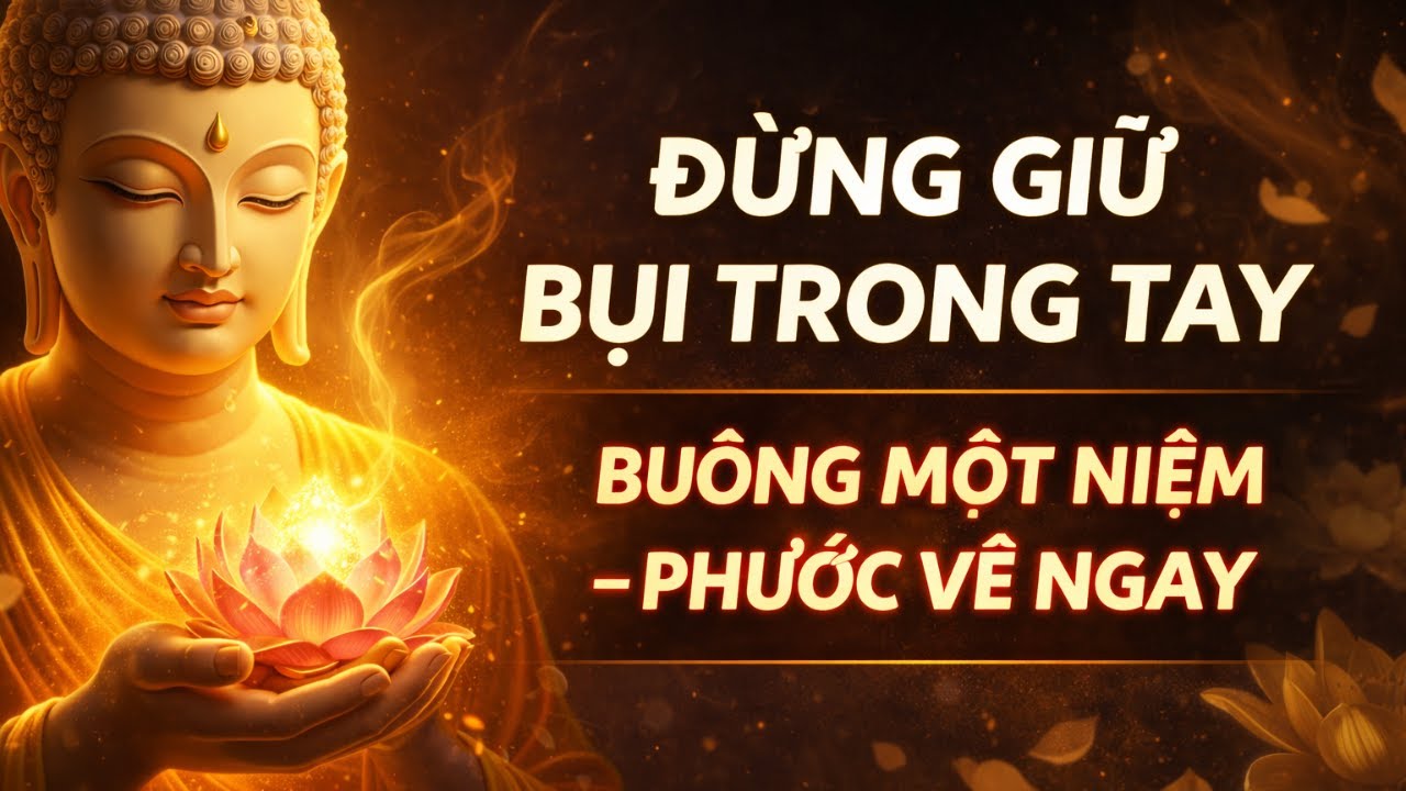 Lời Phật Dạy Đừng Giữ Bụi Trong Tay – Buông Một Niệm, Phước Báu Theo Về