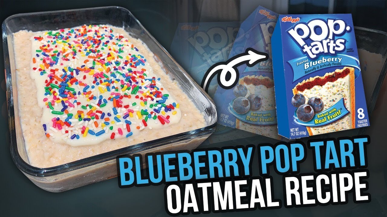 Frosted Blueberry Pop Tart Protein Oatmeal!