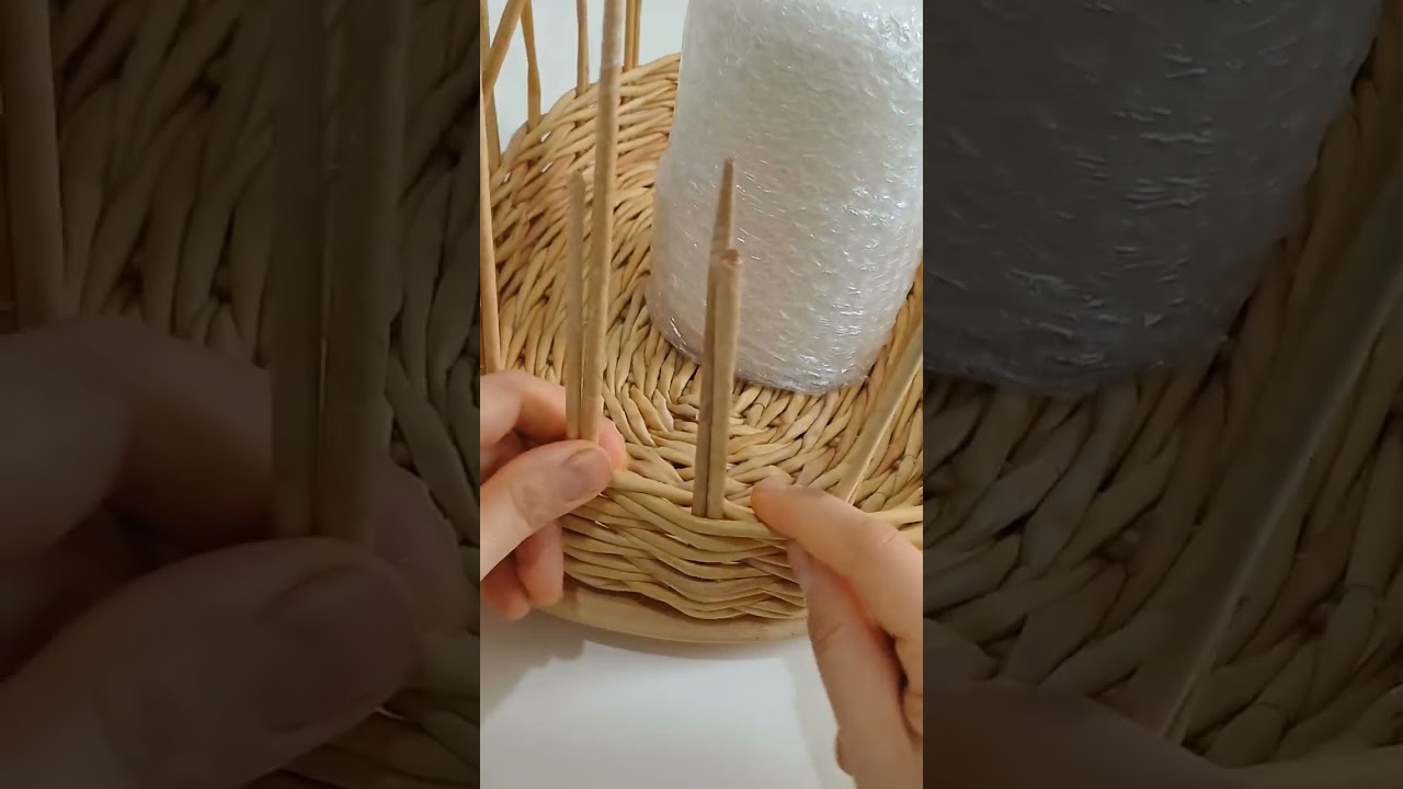 Kapaklı ekmek sepeti yapimi #sepetyapimi #sepet #home #rattan #basket