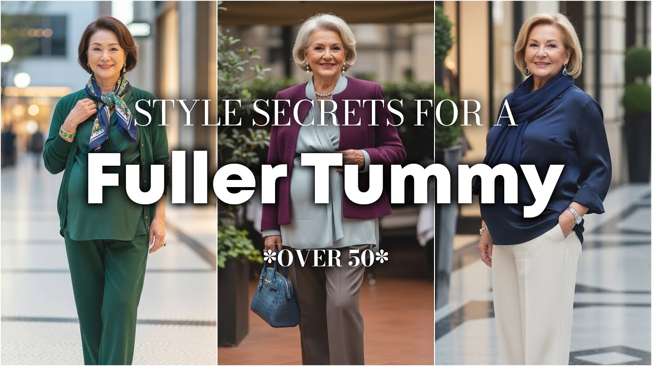 20 Styling Secrets For Women Over 50 With a Large Tummy