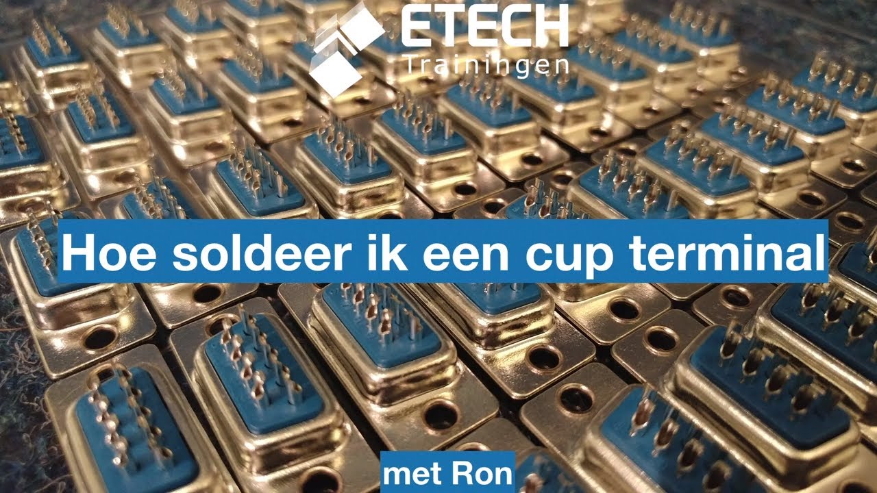 How do I solder a cup terminal? (sub-d connector) Hands-on with Ron