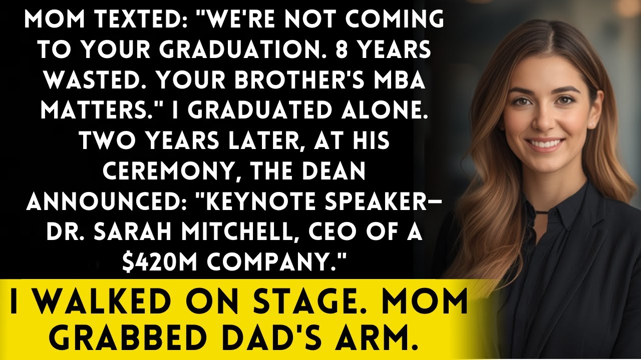 Parents Skipped My PhD Graduation 