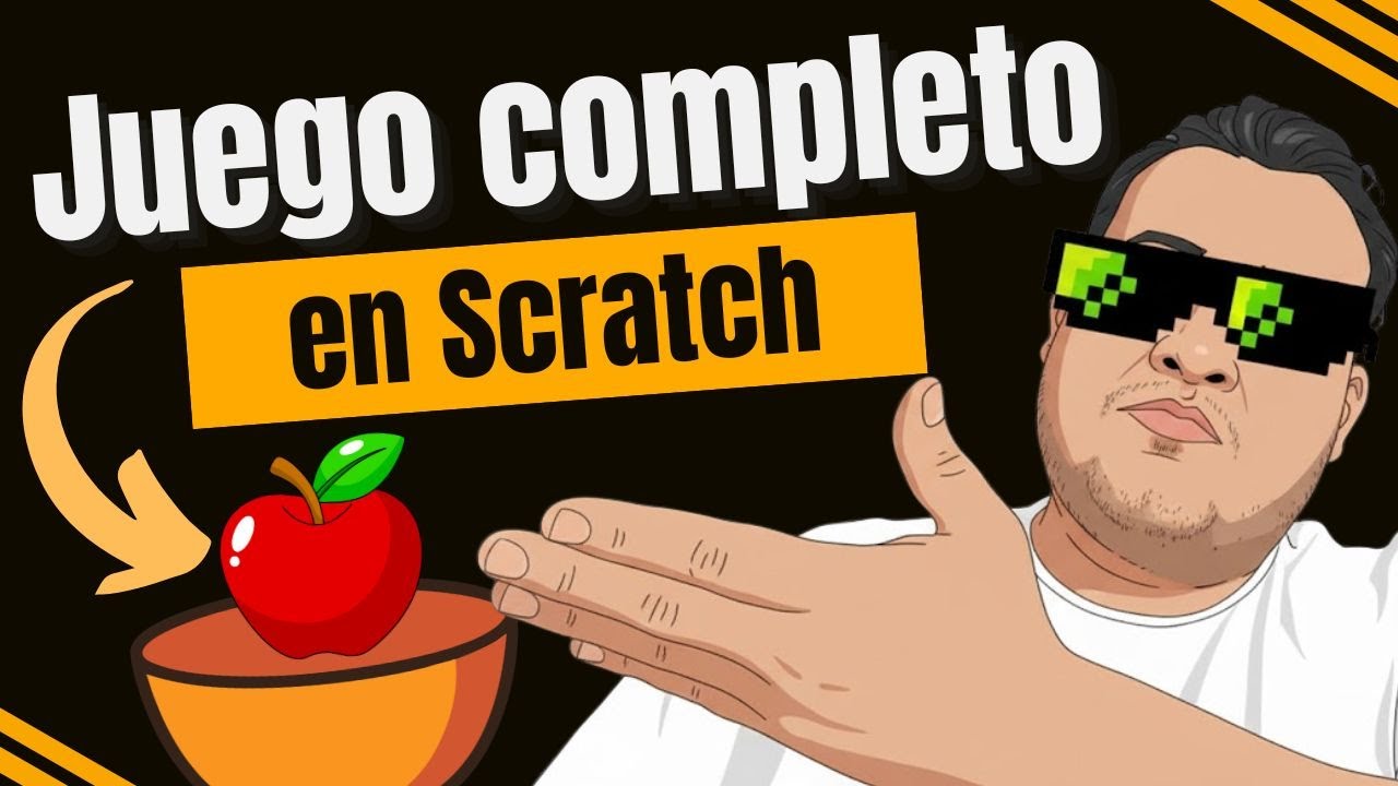 Cómo Crear un Juego Completo en Scratch con Menú, Clones y Pantalla Final | Captura la Manzana 🍎