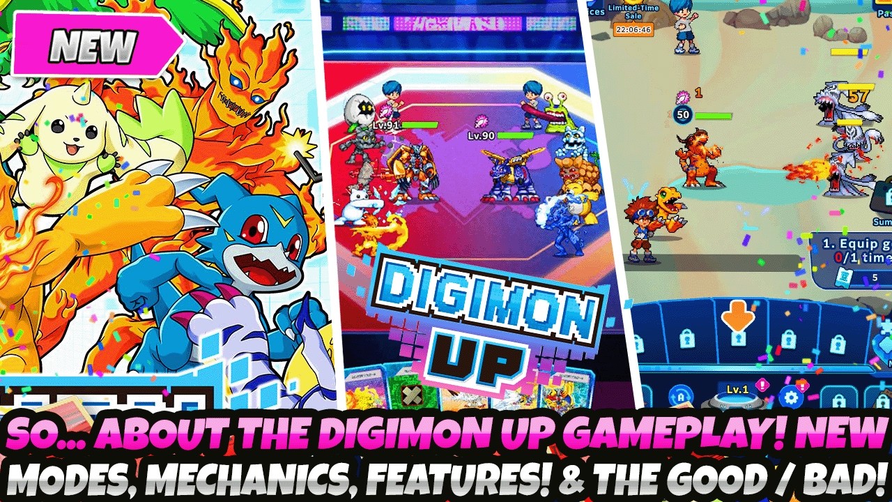 ТАК... НАСЧЁТ ГЕЙМПЛЕЯ DIGIMON UP! Новые режимы, механики и особенности! Хорошее / Плохое! Что ну...