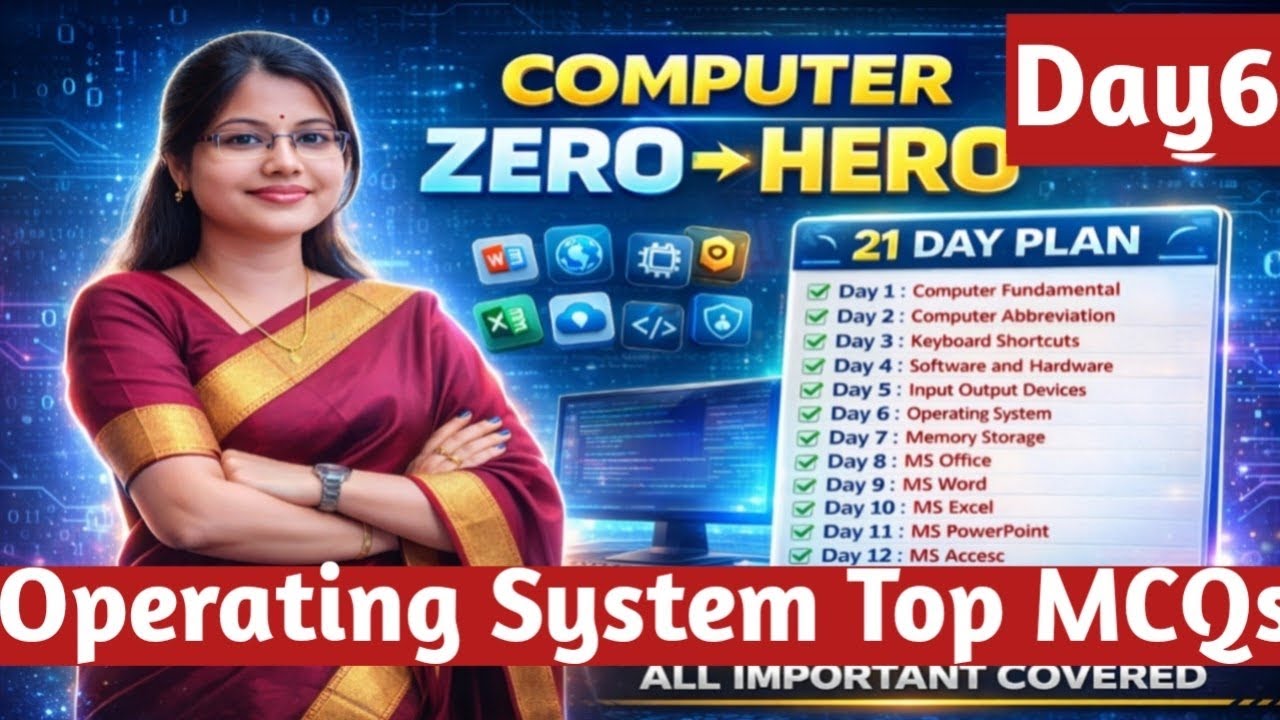 Computer operating systems Top MCQs | Computer Top 50 MCQs | Computer Chapters | Crack Govt. Exam