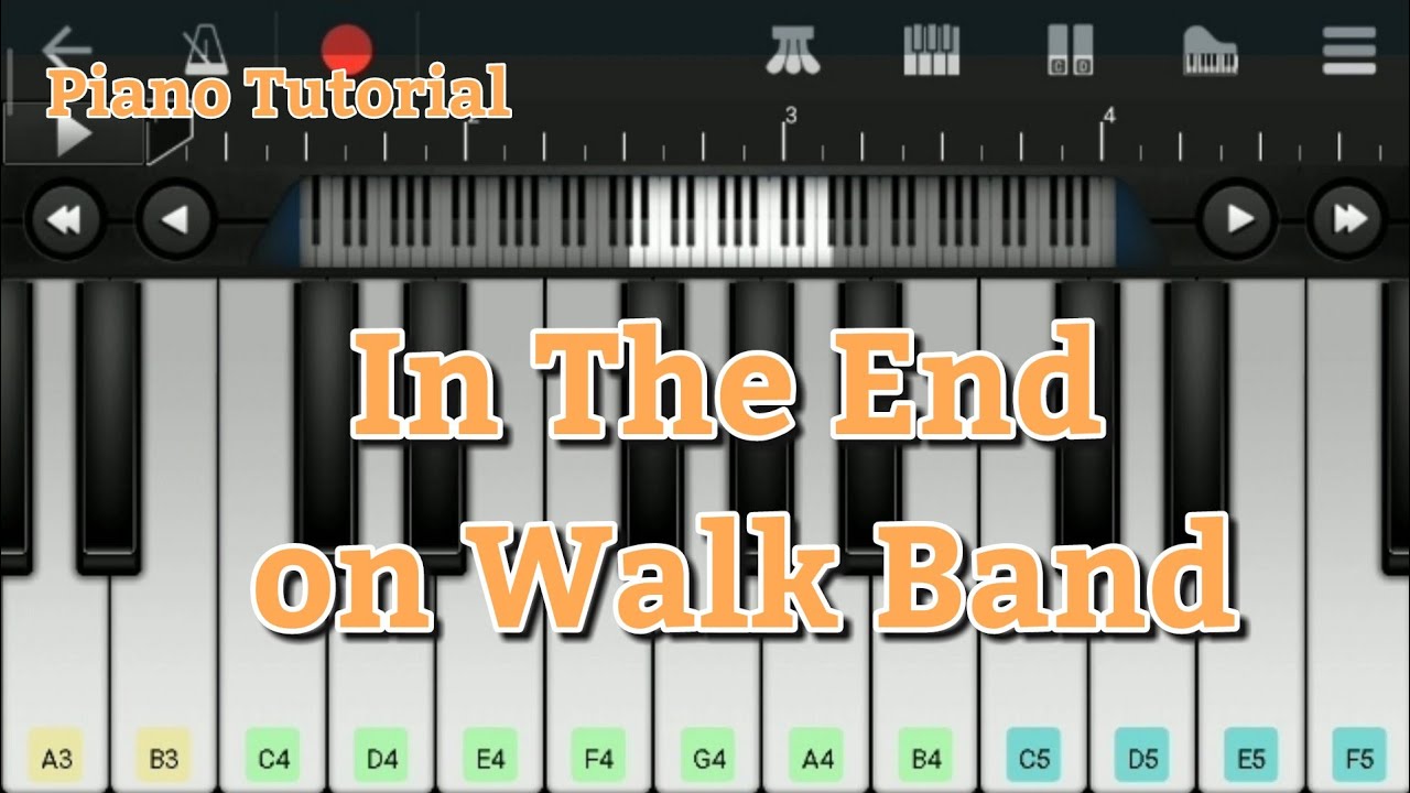 Linkin Park - In The End on Walk Band (Piano Tutorial)