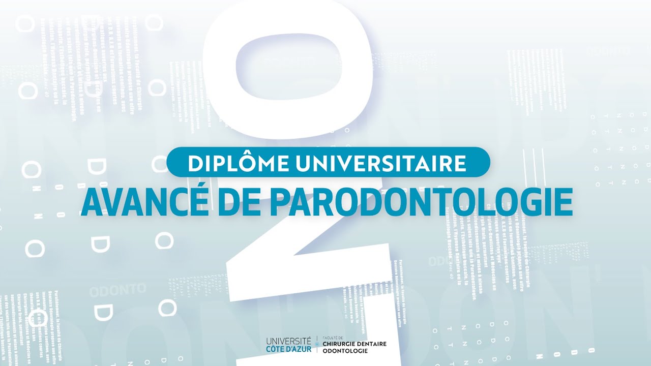 Pr&eacute;sentation D.U Avanc&eacute; de Parodontologie (100% e-learning ou e-learning + pr&eacute;sentiel).