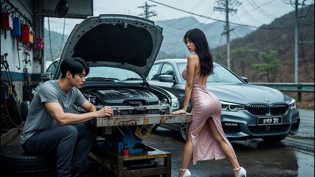 출장 중 페라리가 멈췄다… 낯선 정비사가 다가왔다. 그의 신분을 본 순간, 그녀는 숨이 멎었다