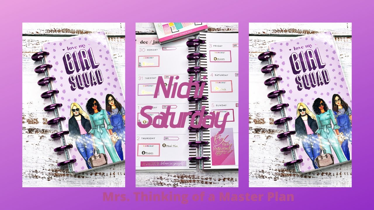 How I set up my Skinny Classic Happy Planner I Nichi Saturday