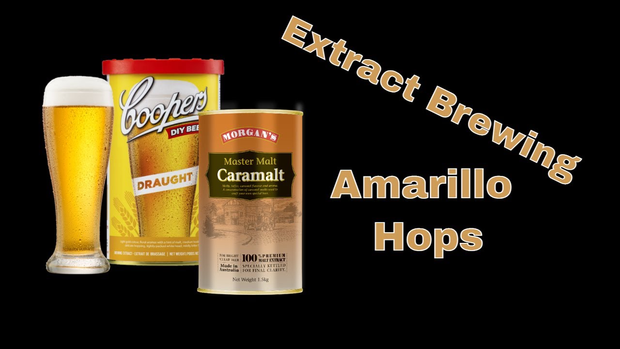 Coopers Draught with Morgans Caramalt adding Amarillo Hops as a dry addition.