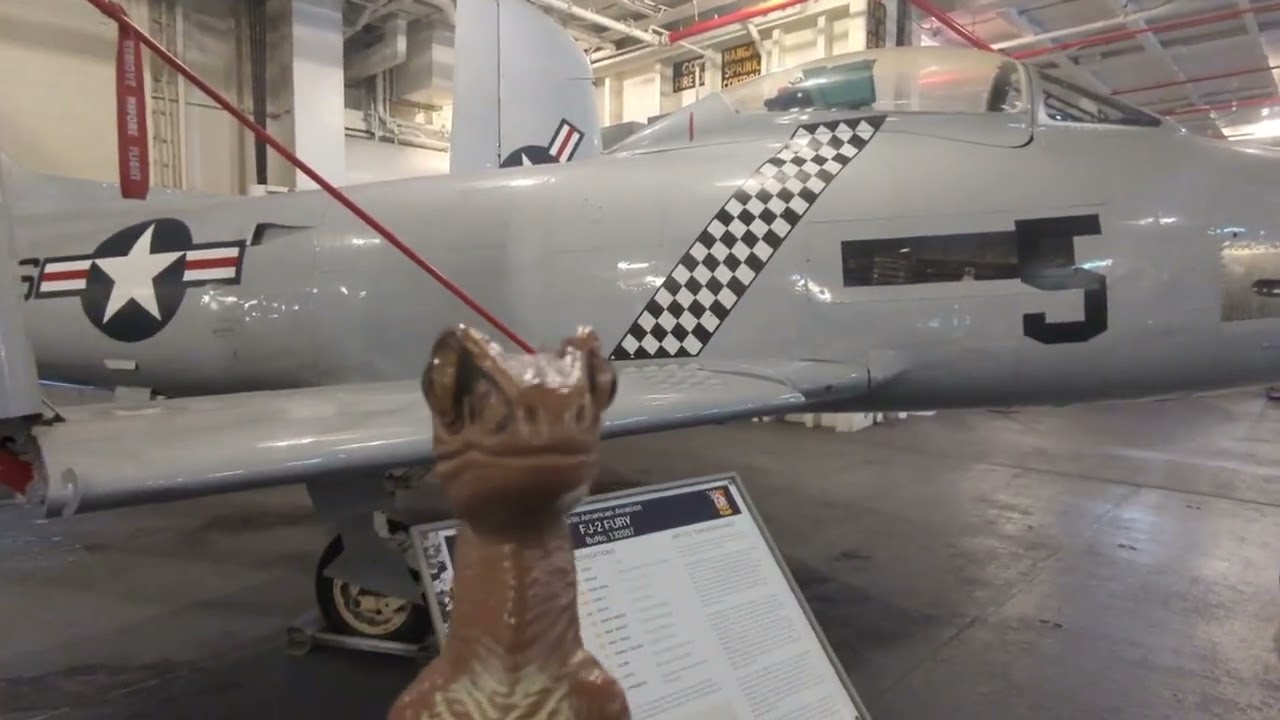 USS Hornet CVS-12 Aircraft Carrier Muesum Ship Tour with Bob the Raptor