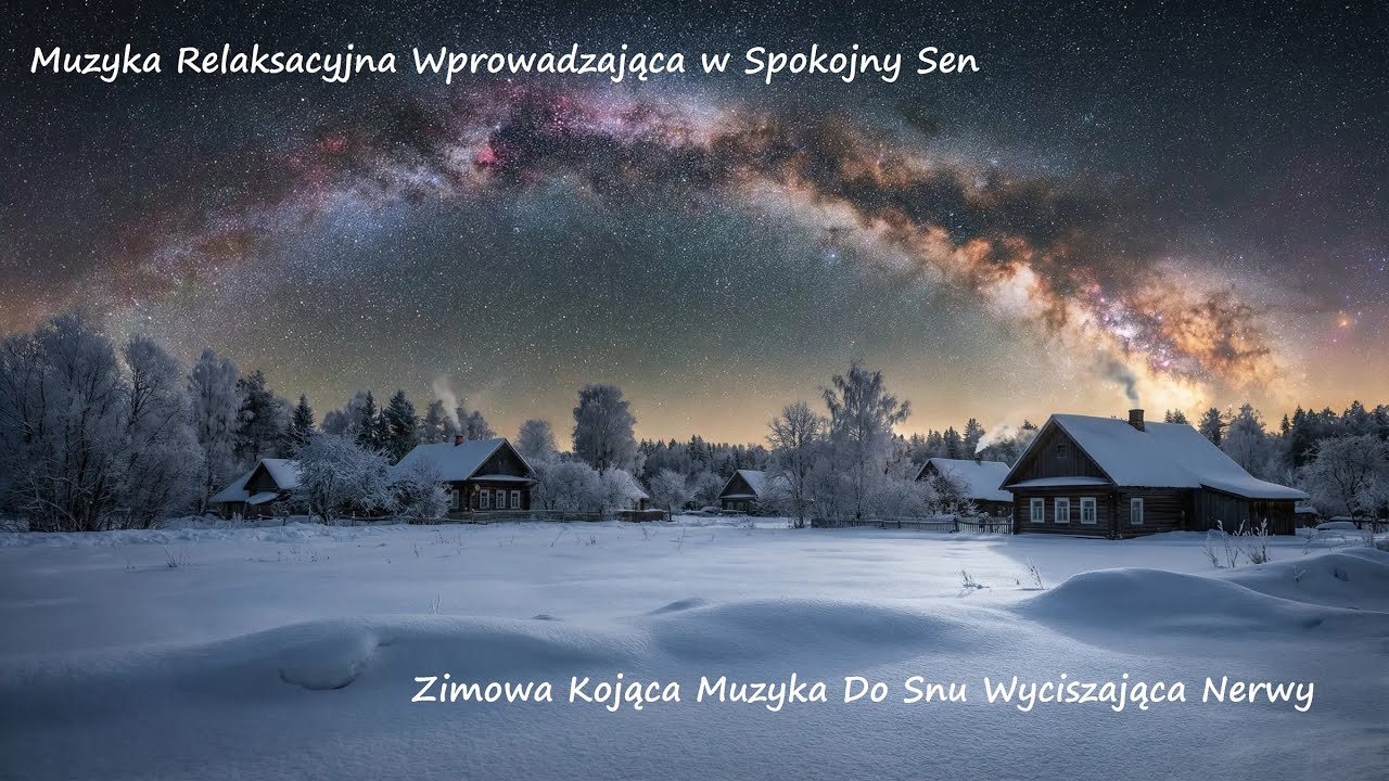 Zimowa Kojąca Muzyka Do Snu Wyciszająca Nerwy ♫ Muzyka Relaksacyjna Wprowadzająca w Spokojny Sen ♫
