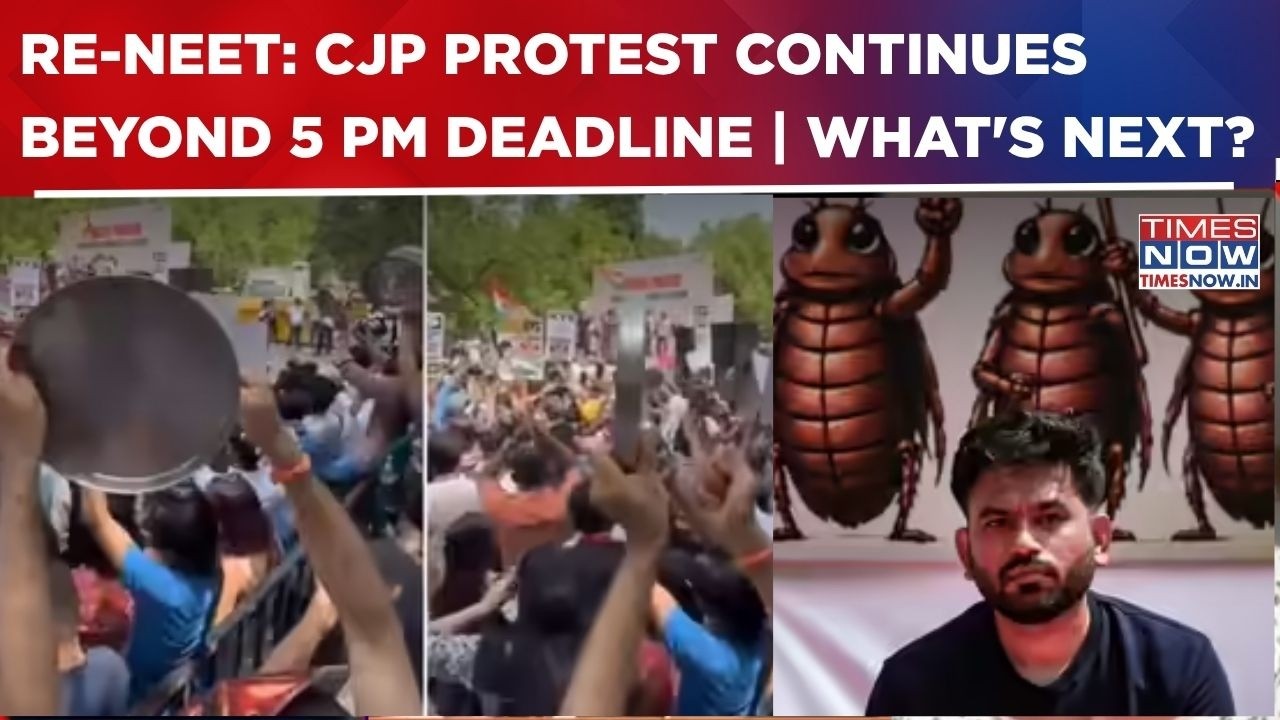 NEET Re-Exam: CJP Protesters Refuse To Vacate Jantar Mantar Despite 5 PM Deadline | What's Next?