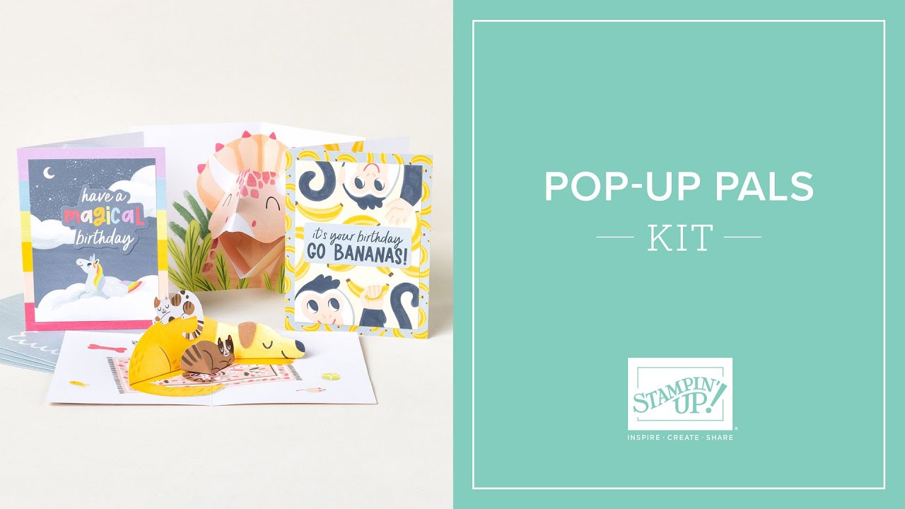 Samouczek dotyczący zestawu Pop-Up Pals | Tw&oacute;rz ręcznie robione kartki 3D z dziećmi za pomocą Stampin' Up!