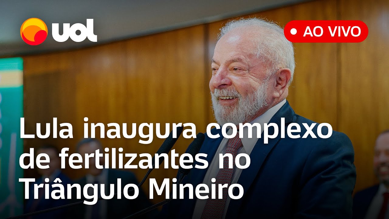 🔴 Lula ao vivo: Presidente inaugura complexo de produção de fertilizantes em MG; acompanhe