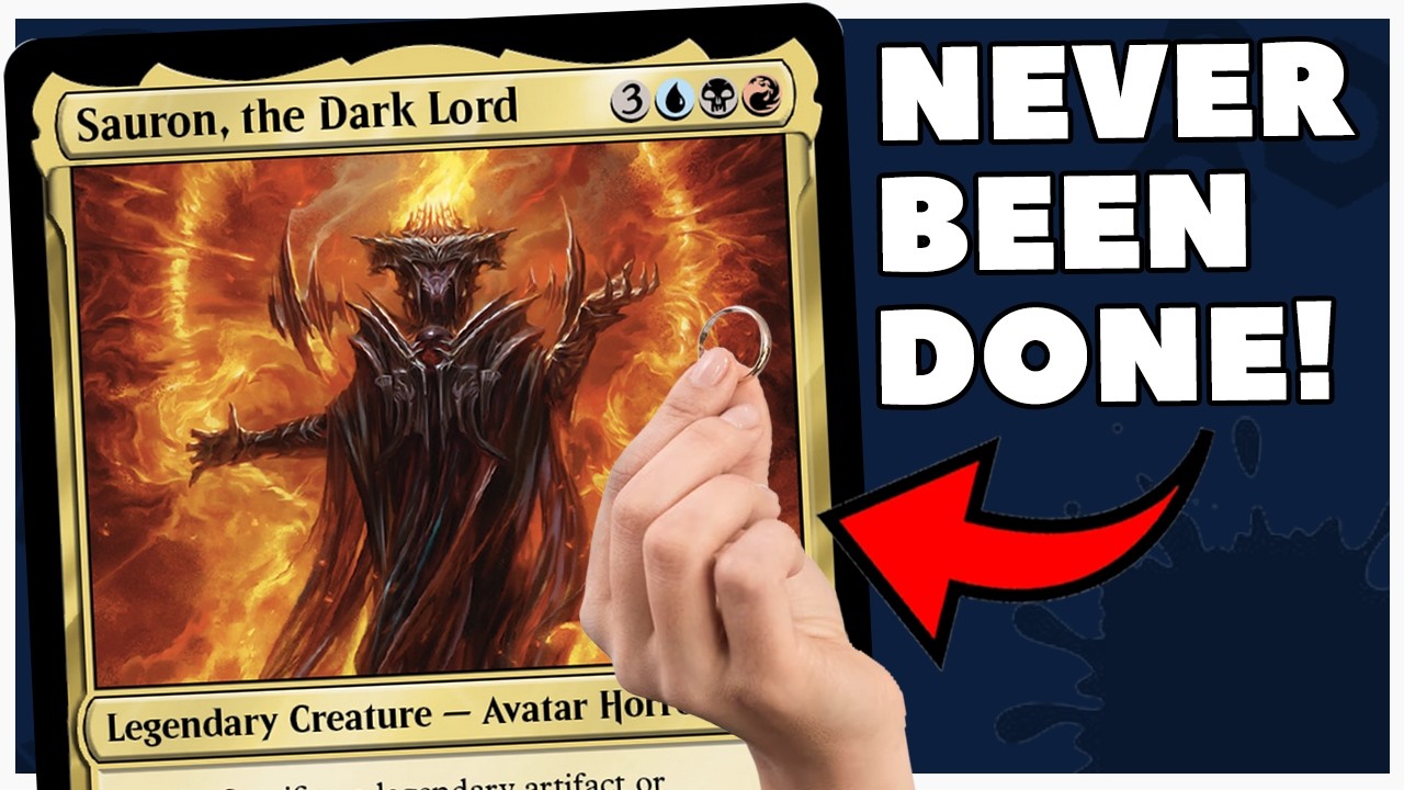 You've NEVER seen a Sauron The Dark Lord Commander Deck like THIS! #edh