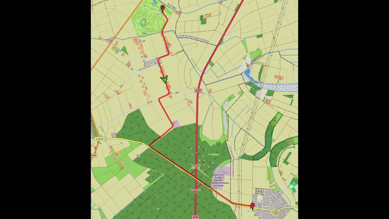 Van Raam Easy Rider: vom Golfplatz/Gernsheim nach Hähnlein