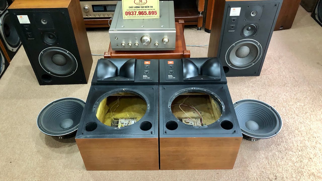 Tháo tung Đôi Loa JBL 4425 xem phân tần và củ loa xem gấu cỡ nào tại Shop Minh Audio Triều khúc