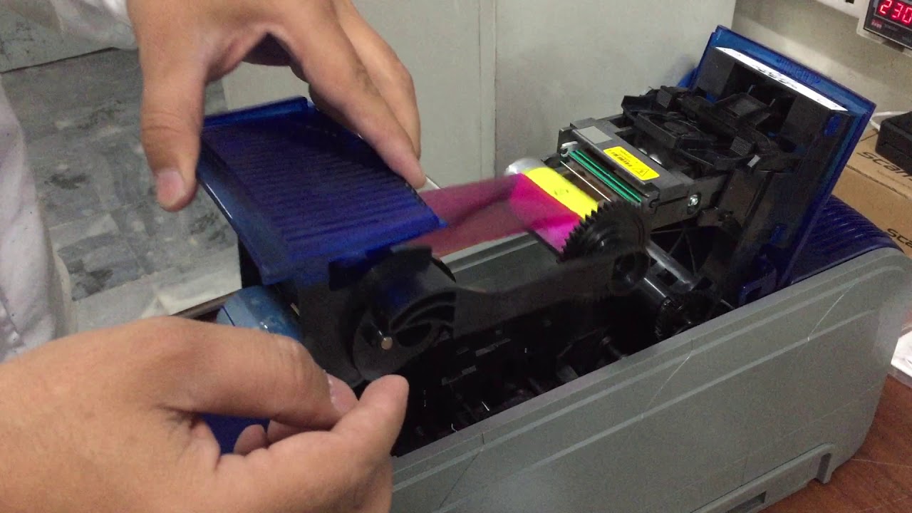 Installation of PVC Card Printer Datacard SD 360 Ribbon