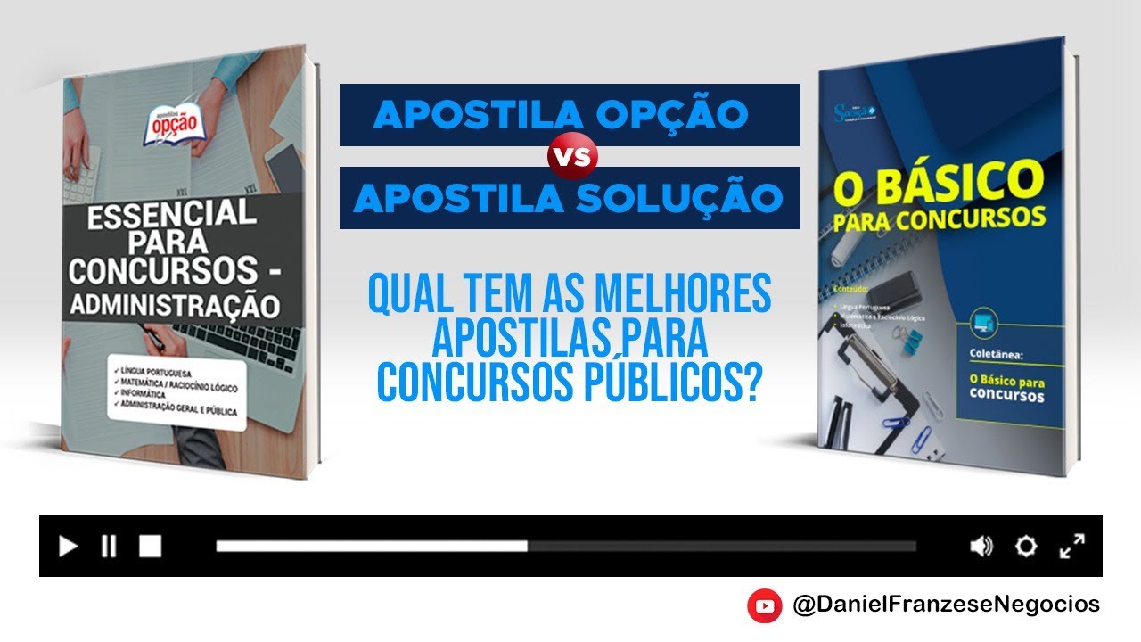 Apostila Op&ccedil;&atilde;o x Apostila Solu&ccedil;&atilde;o - Qual Tem as Melhores Apostilas para concursos p&uacute;blicos ?