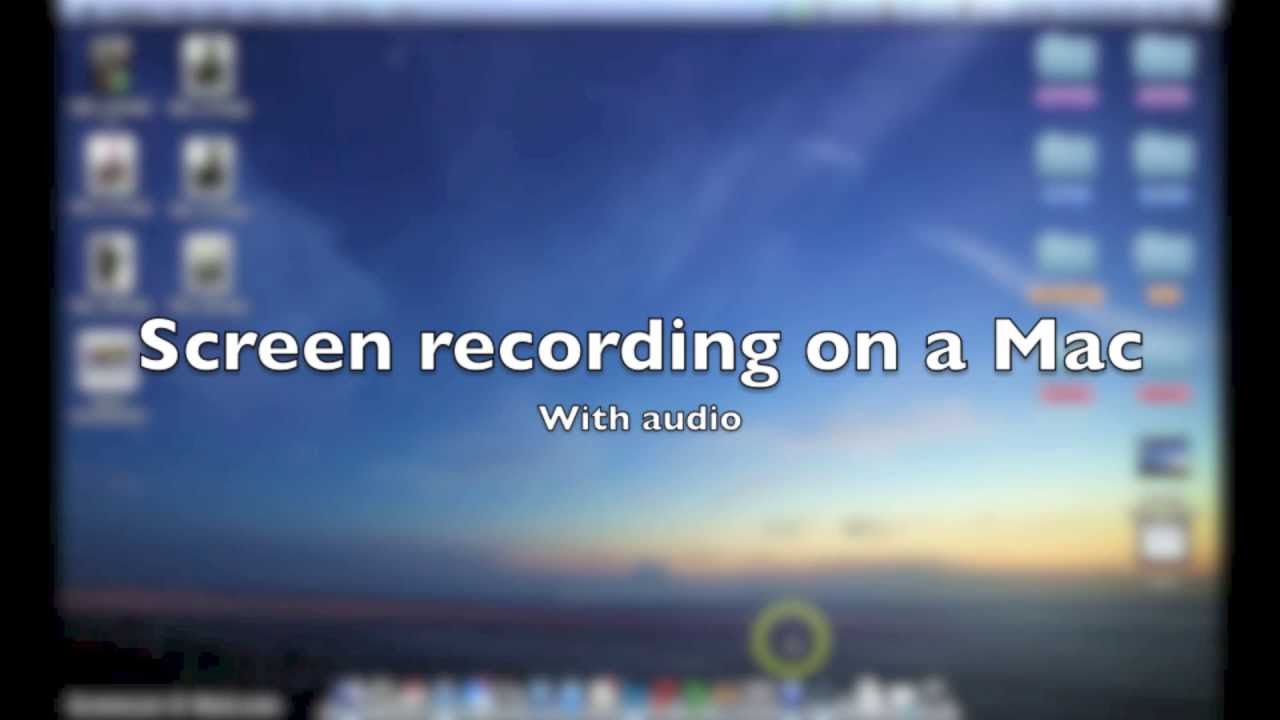 Screen recording on a Mac w/audio using Quicktime (Free, HD, No Downloads)