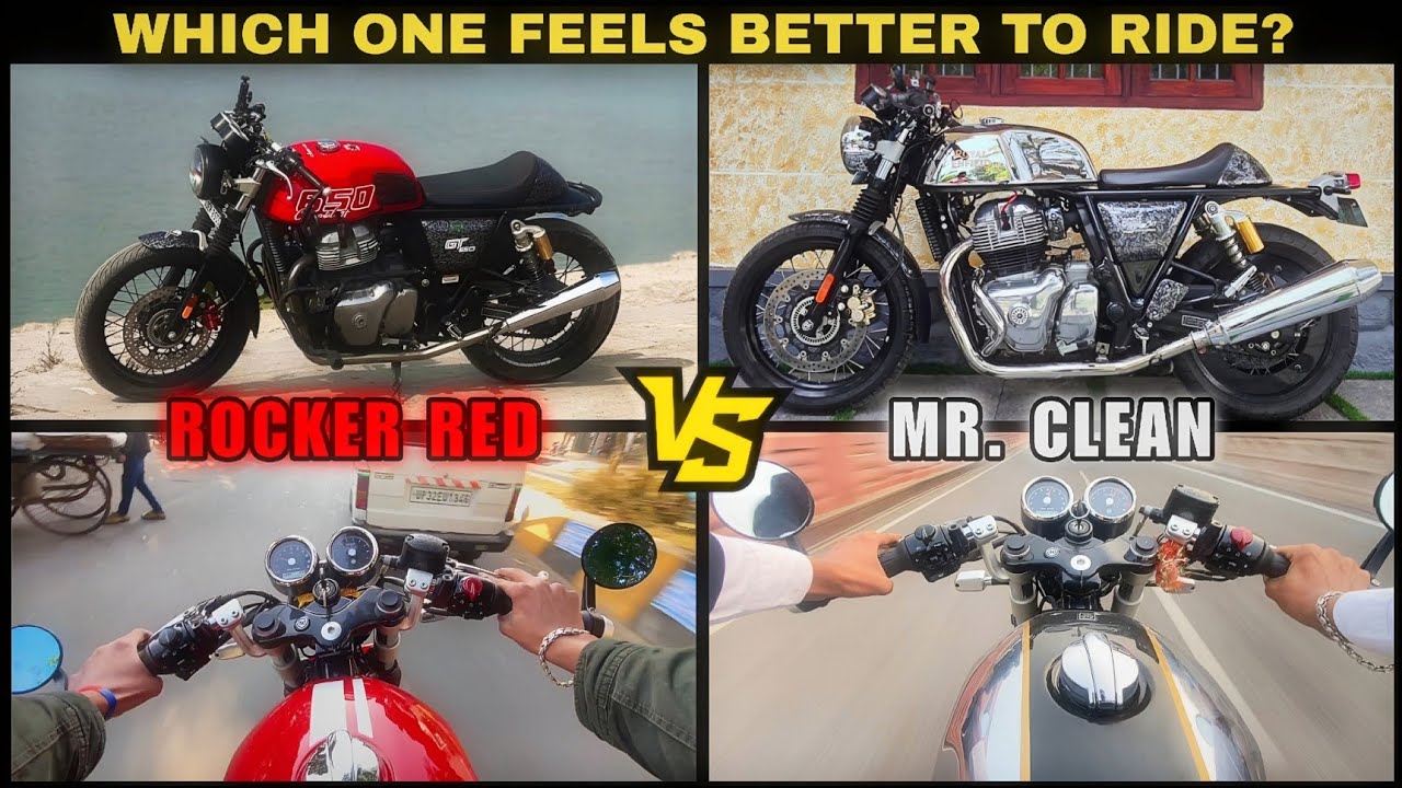 Royal Enfield GT 650 Rocker Red vs Mr Clean | Riding Comparison – Which One Should You Buy?