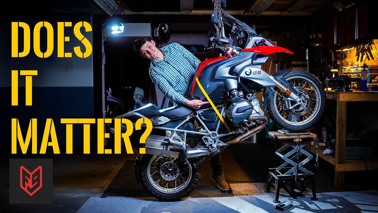 Mark Your Motorcycle’s Centre of Gravity with a Bathroom Scale
