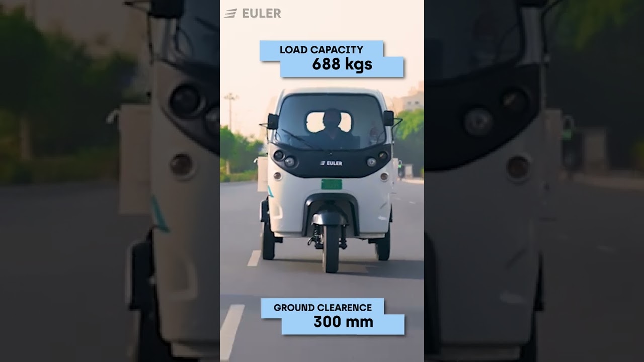 India&rsquo;s most powerful electric three wheeler cargo with 688kg load capacity - Euler Motors HiLoad EV