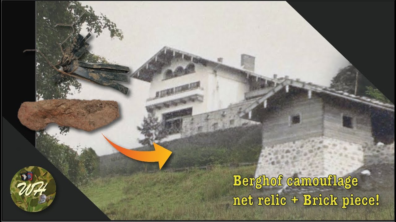 Relics From Hitler's Berghof | Camouflage net + Brick piece