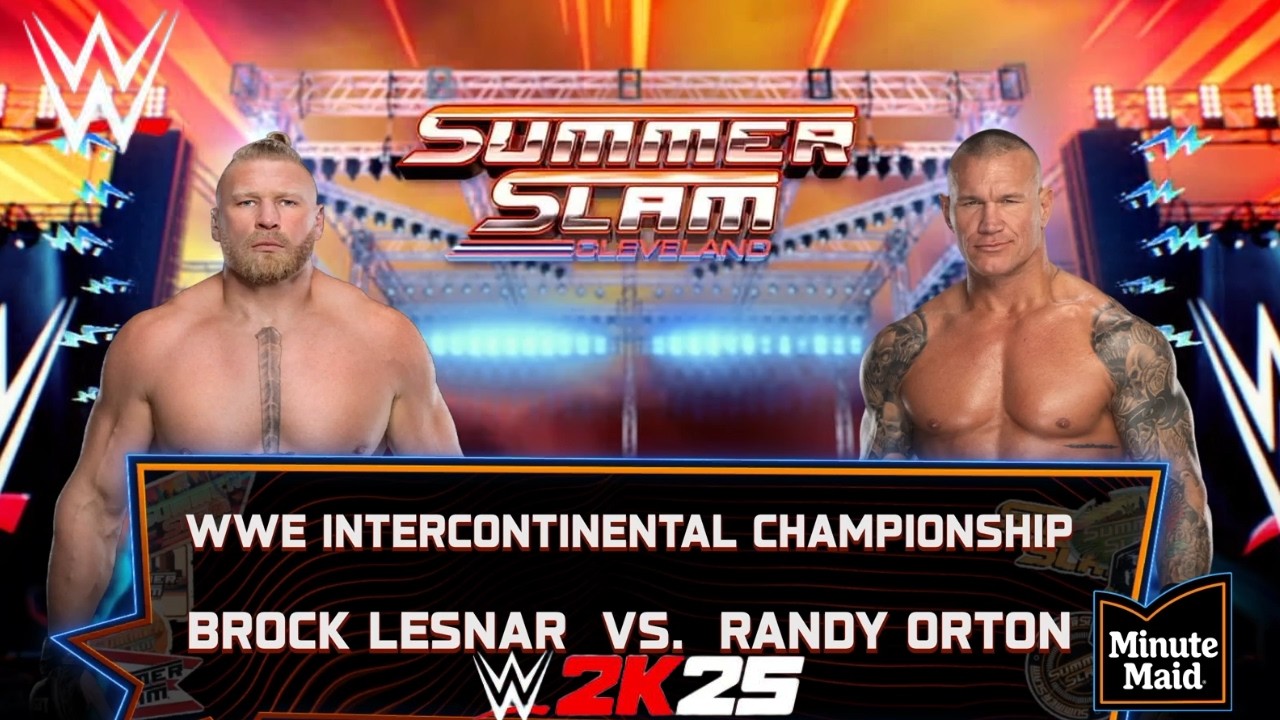 🔥 BROCK LESNAR vs RANDY ORTON – Intercontinental Championship | INTENSE WWE Showdown!