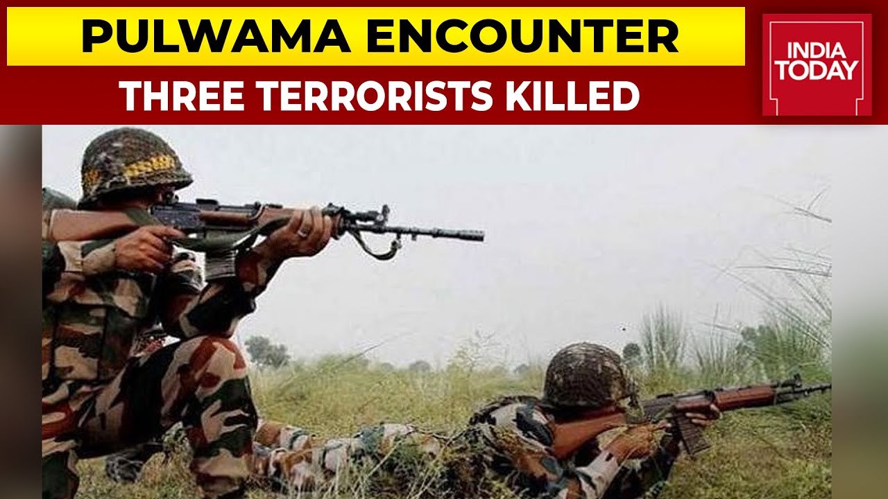 One Pakistani Among Three JeM Terrorists Killed In Pulwama Encounter, Arms & Ammunition Recovered