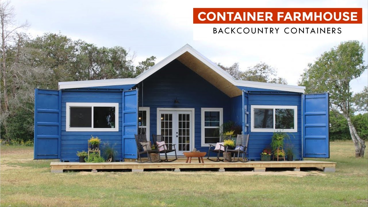 Modern Farmhouse: Shipping Container Home by Backcountry Containers