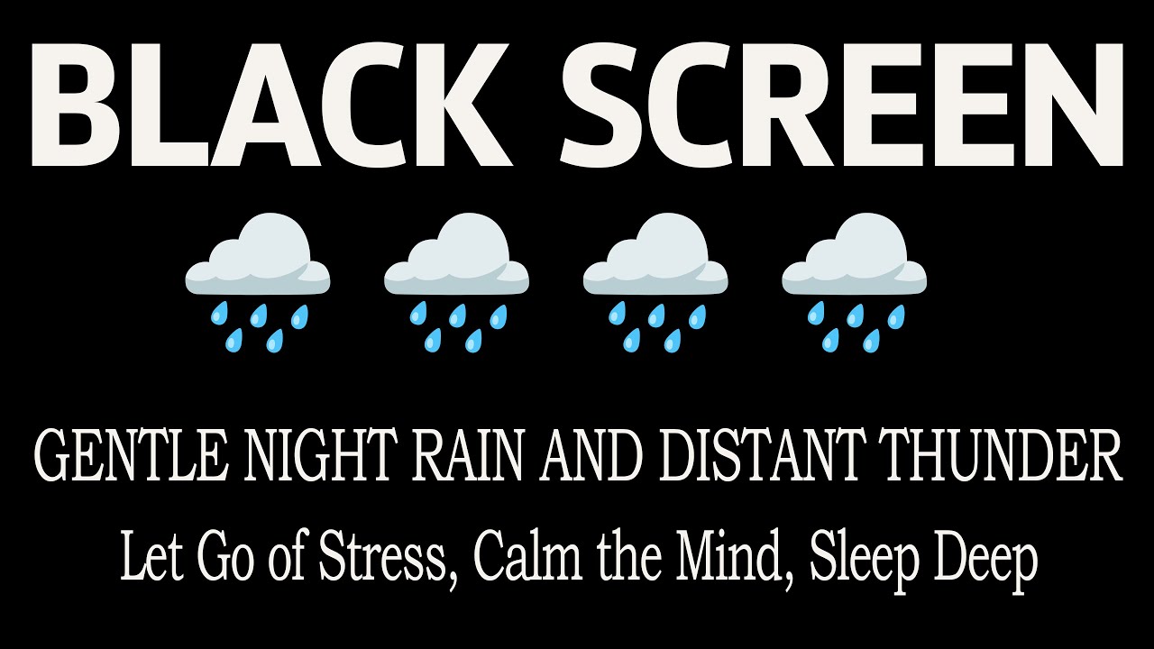 Black Screen | Soft and Steady Rain Sounds for Deep, Restful Sleep