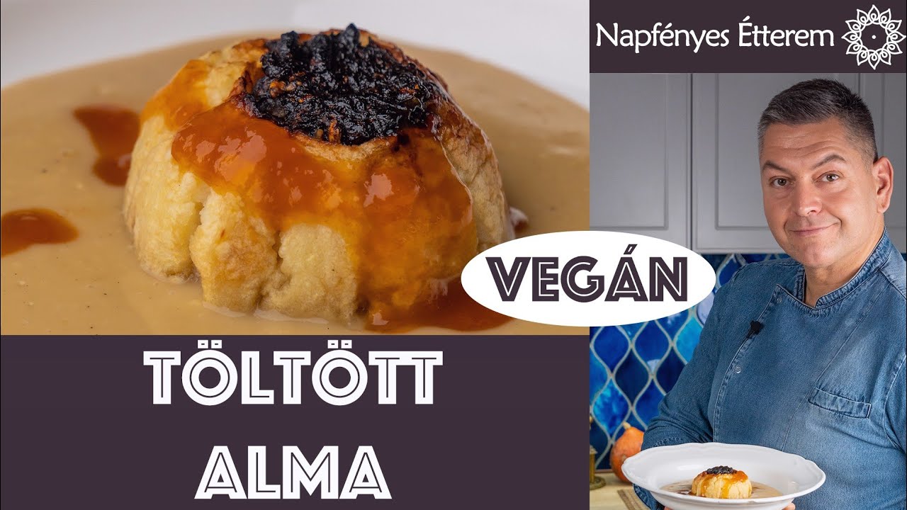 Diós szilvás töltött alma vaniliafürdőben-karàcsonyi desszert