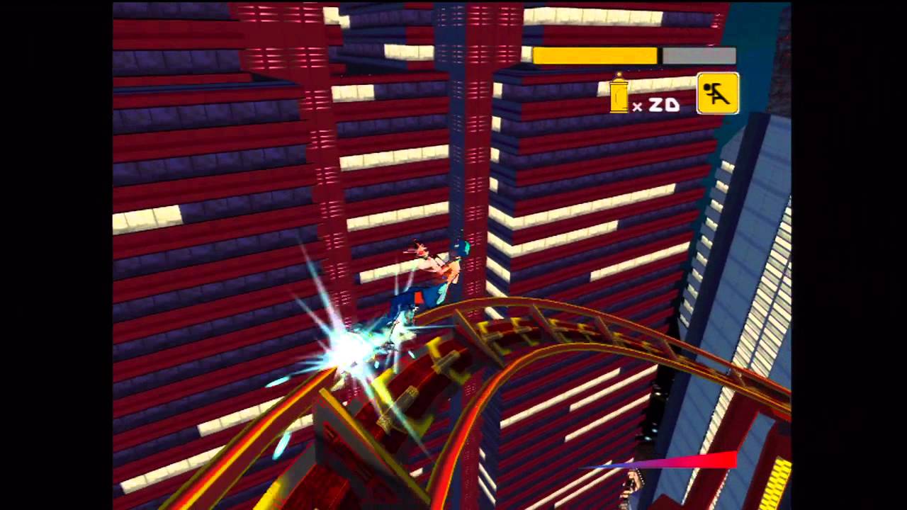 Jet Set Radio Future(JSRF) #14 上空キョウリュウ街(VSノイズタンク、クラッチ出現