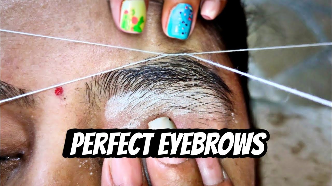 PERFECT EYEBROW THREADING | Heavy Growth Hair Eyebrows Threading | @RitaBhatia .