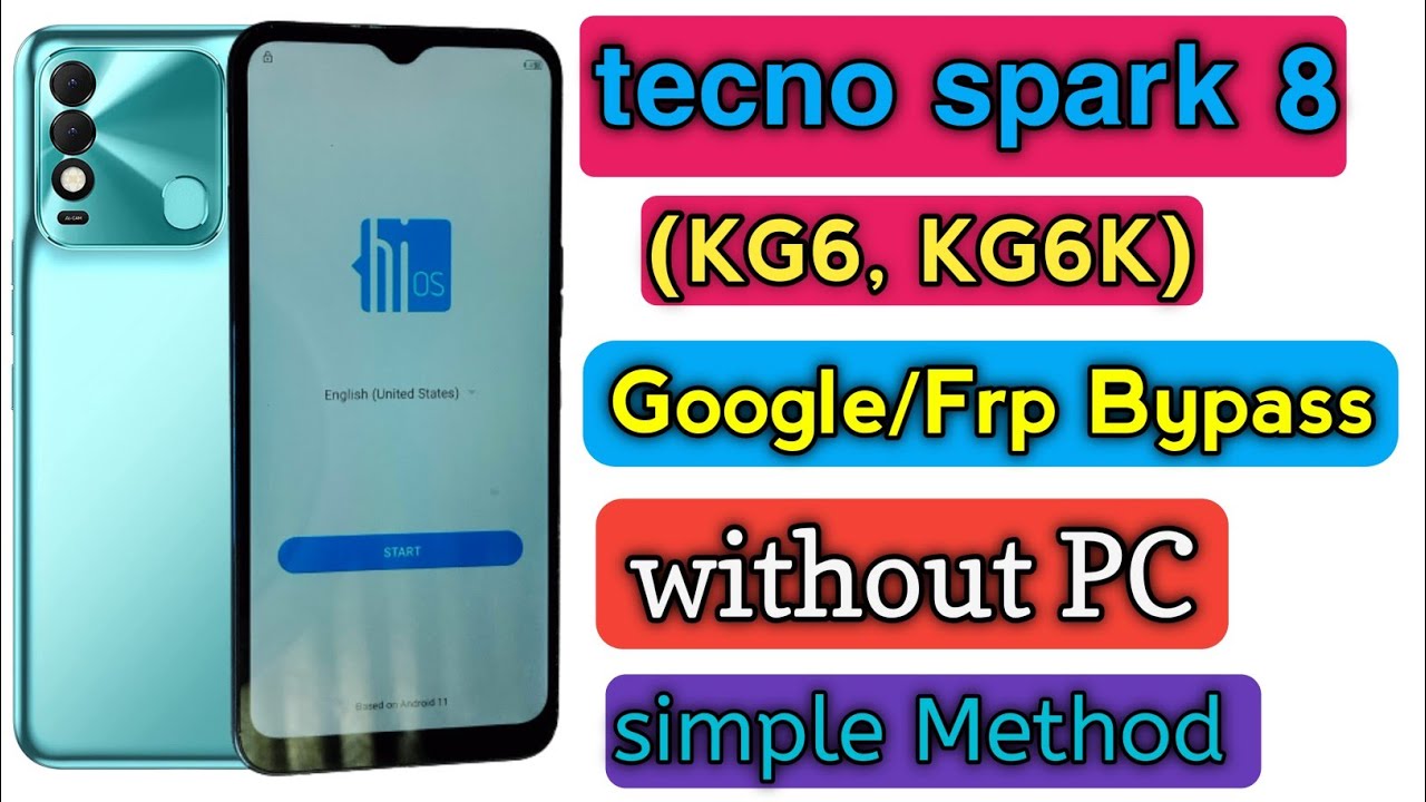 tecno Spark 8 (KG6) Frp/Google Account Bypass Android 11 || tecno (KG6K)Frp unlock 